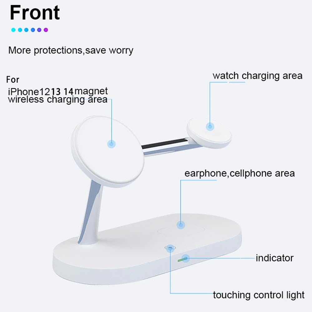 3 in 1 Wireless Charger Stand For iPhone 12 13 14 15 16