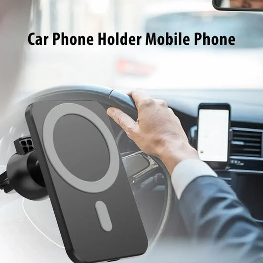 15W Qi Car Charging Mount with Magnetic Holder For IPhone 12 13 Pro