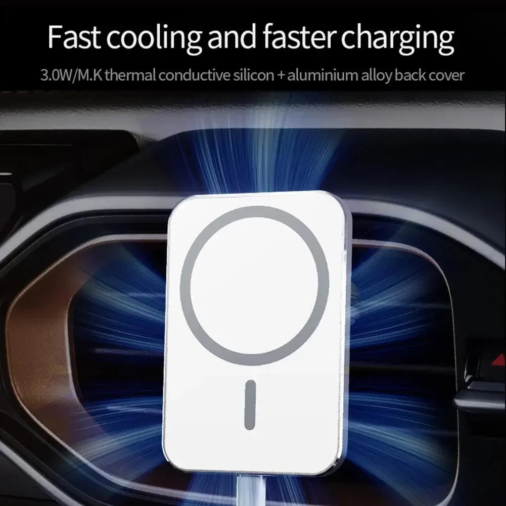 15W Qi Car Charging Mount with Magnetic Holder For IPhone 12 13 Pro
