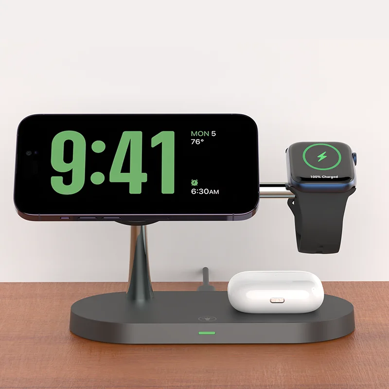3 in 1 Wireless Charger Stand For iPhone 12 13 14 15 16