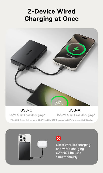 Baseus Magnetic Power Bank for iPhone 16 15 14 13 Pro Max